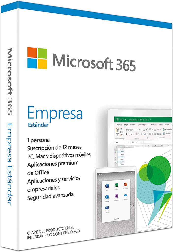 Microsoft® 365 Bus Std Retail Spanish Subscr 1YR LatAm ONLY Mdls P6
