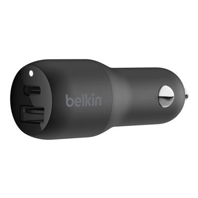 BELKIN Car Charger 32W  USB-C 20W, USB-A 12W + Cable USB-C a LGT