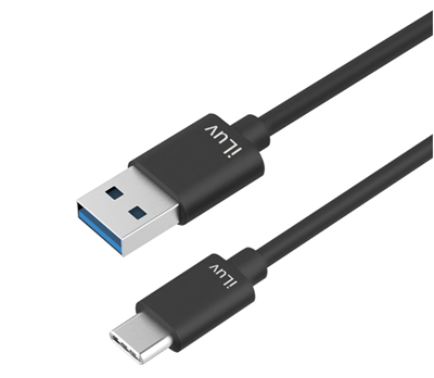USB Type-C Male to USB Type-A Male Charge & Sync Cable 3 ft